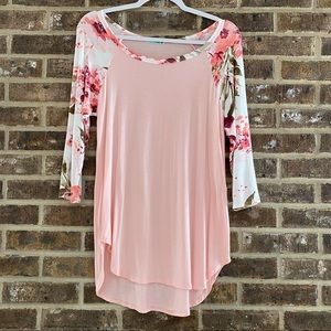 Pink Floral Top